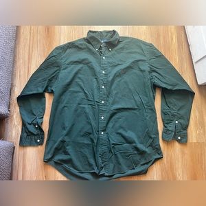 Polo Ralph Lauren Men's 100% Cotton Long Sleeve‎ Size XL Heavy Green
